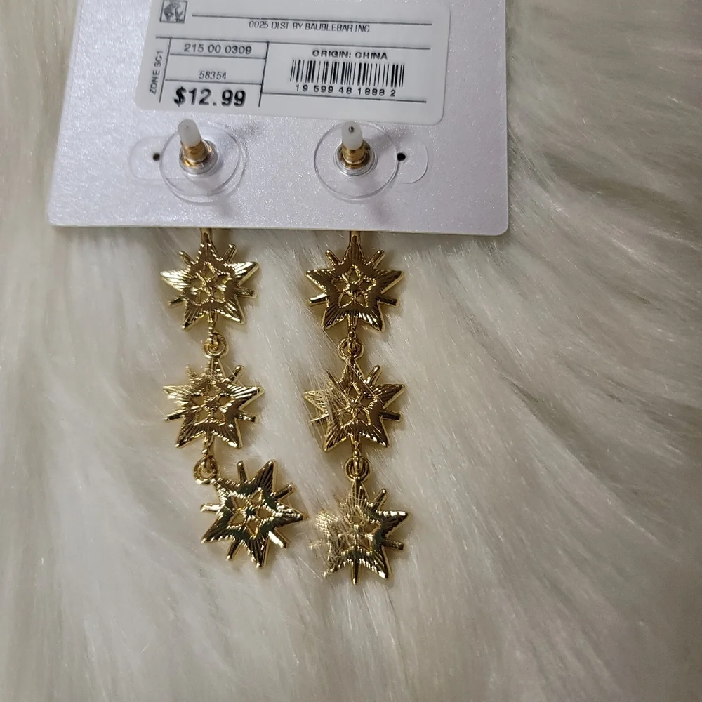 Sugarfix by bauble bar gold dangle earrings - Picture 5 of 6